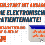 Pressemitteilung: Fehlstart mit Ansage – die elektronische Patientenakte
